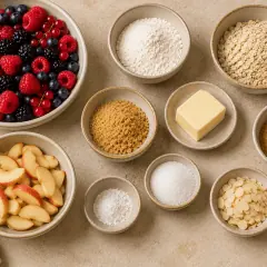 Crumble aux fruits rouges