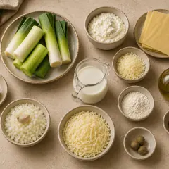 Lasagnes aux poireaux