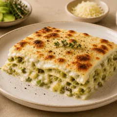 Lasagnes aux poireaux