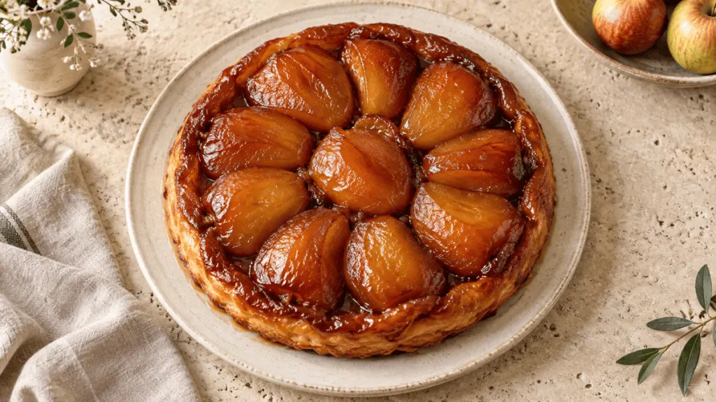Tarte Tatin classique aux pommes caramélisées