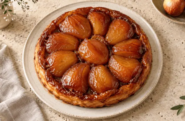 Tarte Tatin classique aux pommes caramélisées