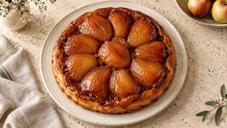 Tarte Tatin classique aux pommes caramélisées