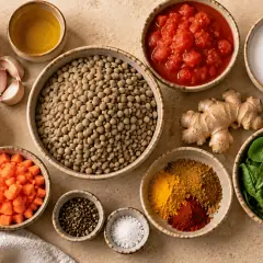Curry de lentilles