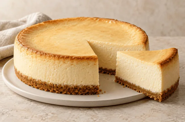 New York cheesecake classique avec croûte biscuitée