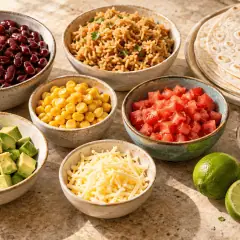 Burrito végétarien aux haricots rouges