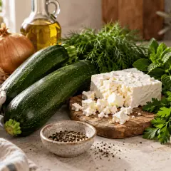 Frittata courgette-feta