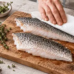 Black-bass à la poêle