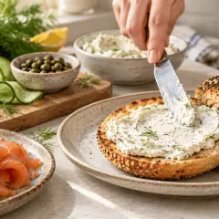 Bagel saumon et fromage frais