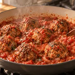 Boulettes de bœuf sauce tomate