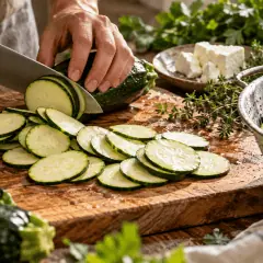 Frittata courgette-feta