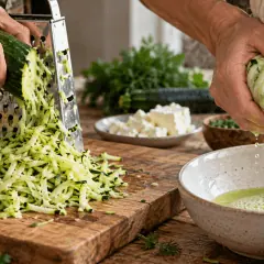 Galettes de courgette à la feta