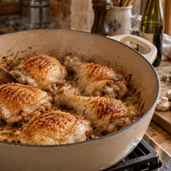 Coq au riesling alsacien