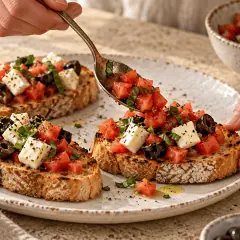 Bruschetta tomate-mozzarella
