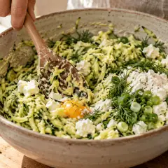 Galettes de courgette à la feta