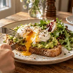 Avocado toast à l’œuf poché