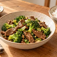 Bœuf sauté au brocoli