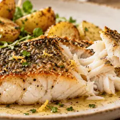 Black-bass à la poêle