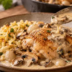 Coq au riesling alsacien
