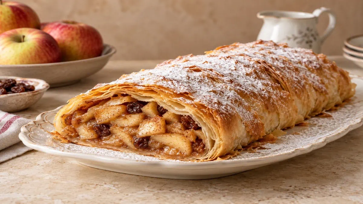 Apfelstrudel, vue principale