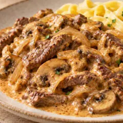 Bœuf Stroganoff