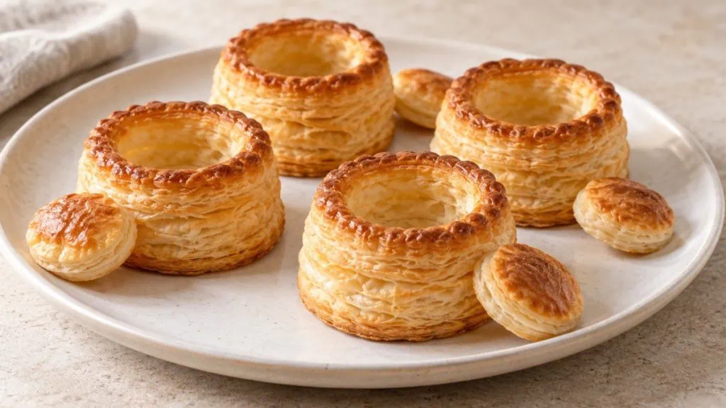 Croûtes feuilletées vides pour bouchées à la reine