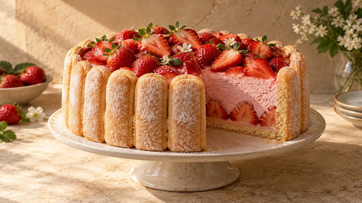 Charlotte aux fraises – vue principale