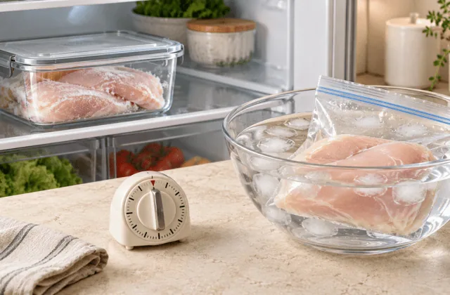 Comment décongeler sans risque : viande, poulet, poisson, crevettes et plats