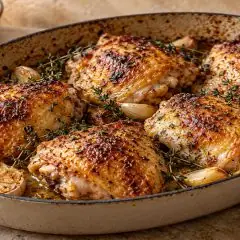 Cuisses de poulet au four