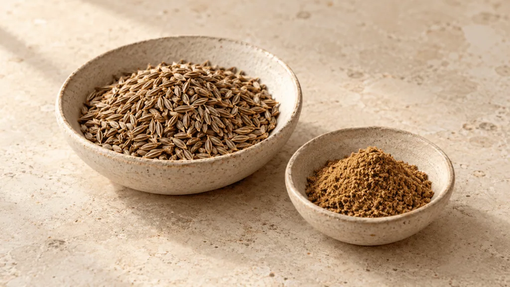 Graines et poudre de cumin