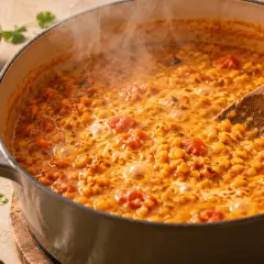 Dahl de lentilles corail