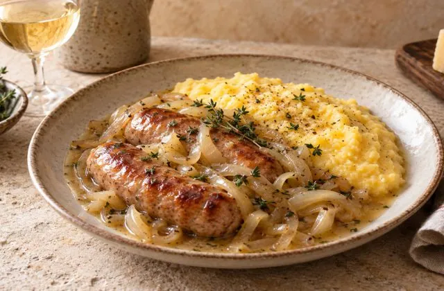 Diots au vin blanc, vue principale