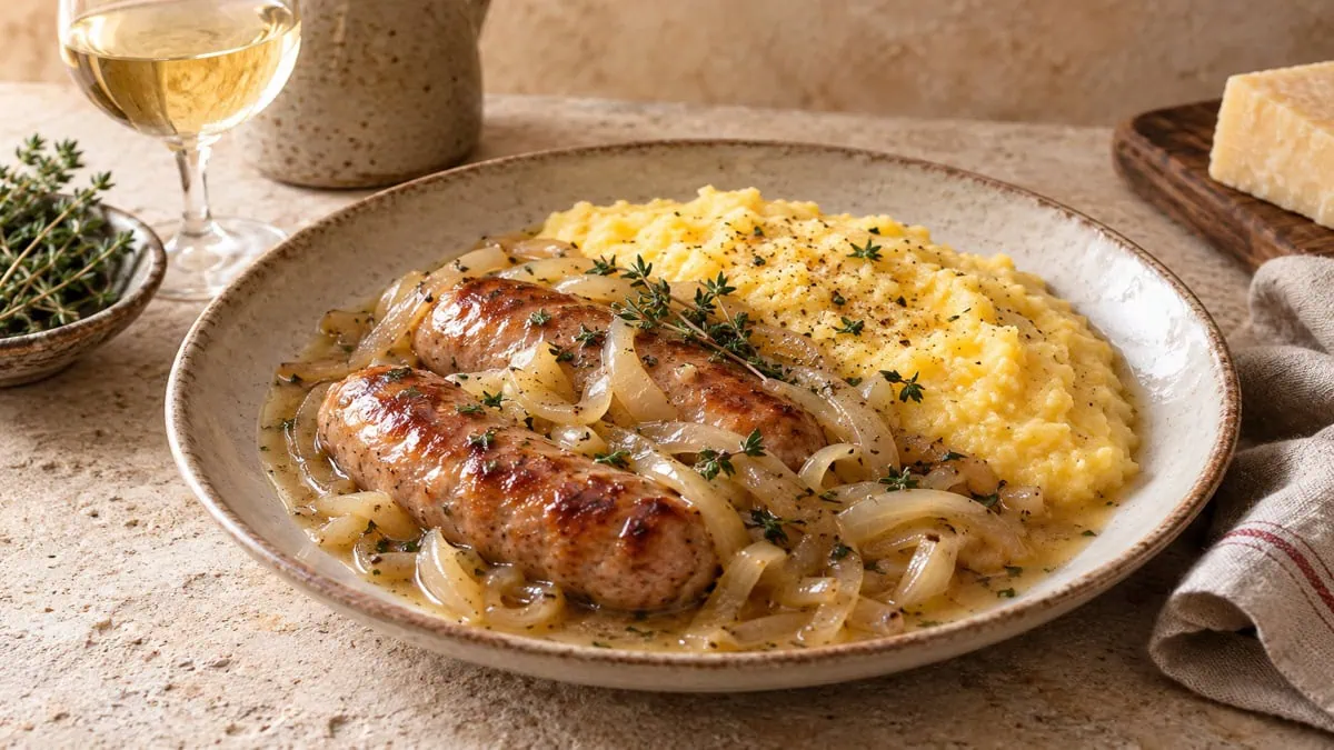 Diots au vin blanc, vue principale