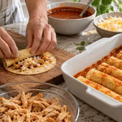 Enchiladas au poulet express