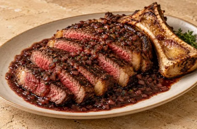 Entrecôte à la bordelaise, vue principale