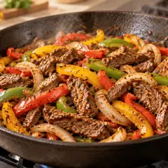 Fajitas de bœuf aux poivrons