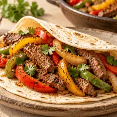 Fajitas de bœuf aux poivrons