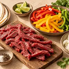 Fajitas de bœuf aux poivrons