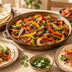 Fajitas de bœuf aux poivrons