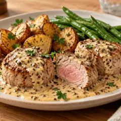 Filet mignon à la moutarde express