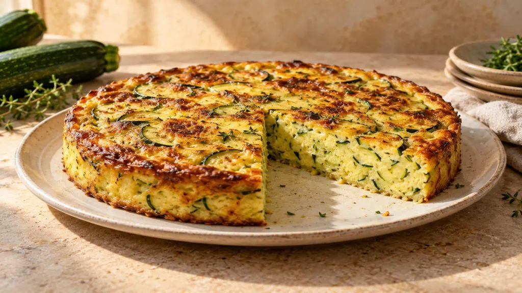 Flan de courgettes – vue principale