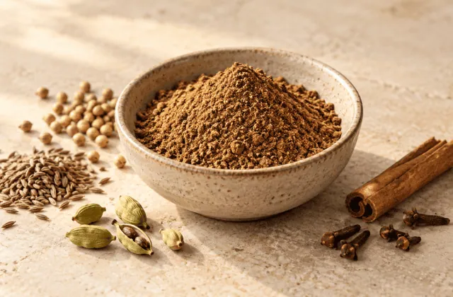 Garam masala et épices entières