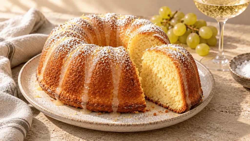 Gâteau moelleux au champagne