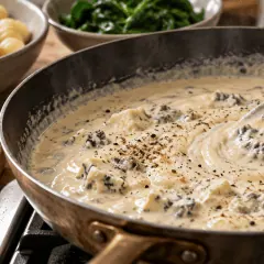 Gnocchis gorgonzola-épinards