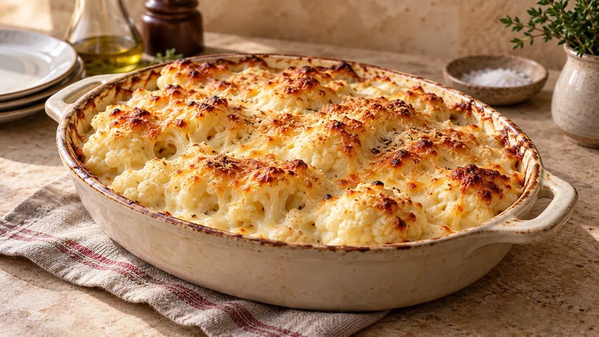 Gratin de chou-fleur, vue principale