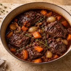 Joues de porc braisées