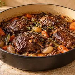Joues de porc braisées