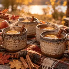 Jus de pomme chaud épicé