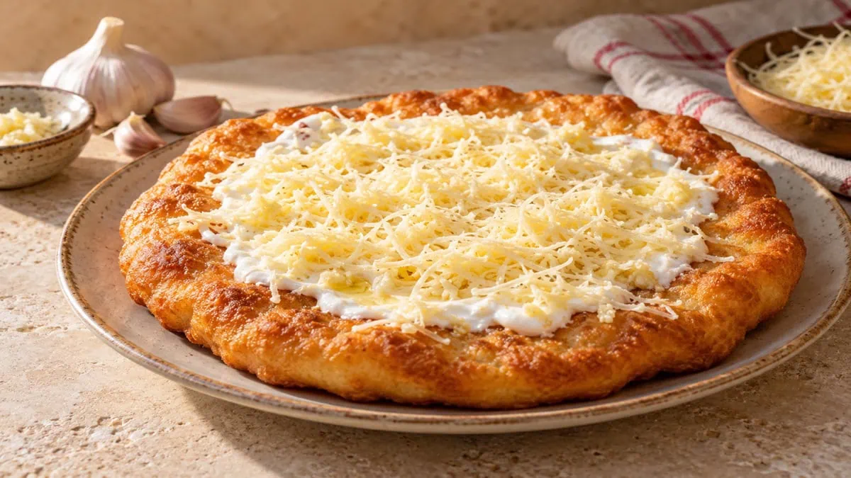 Lángos, vue principale