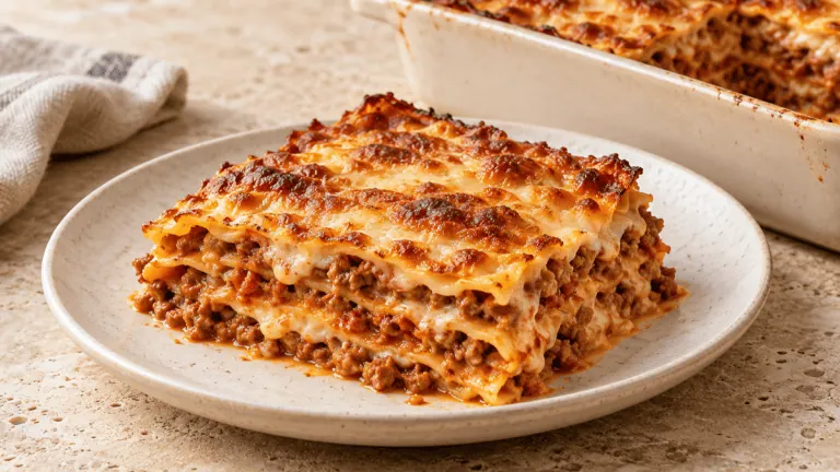 Lasagnes à la bolognaise traditionnelles au ragù et béchamel