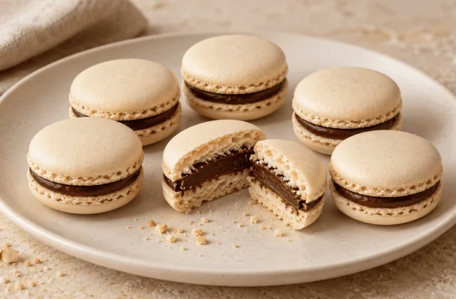 Macarons parisiens aux coques amande et ganache au chocolat noir